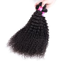 Originea 18Inches 10A Cambodian Kinky Hair Weave Remy Jerry Curly Bundles 100% Unprocessed Machine Double Weft Extensions No