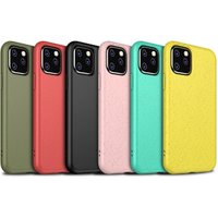 Eco Friendly Compost Bio Degradable Case Recycled Plastic PLA Organic Wheat Straws Biodegradable Phone Case for iPhone 11,xi
