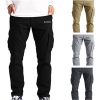 2025 Hot Sale Outdoor Hiking Cotton Cargo Pants Men Streetwear Casual Straight Multi Pocket Cargo Pants Men