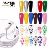 JTING Natural Resin Cruelty Free 12colors Painting Gel Collection Creative Gel Polish Paint OEM Free Samples Private Label