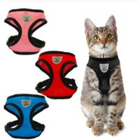Breathable Mesh Small Dog Pet Harness and Leash Set Puppy Cat Vest Harness Collar For Chihuahua Pug Bulldog Cat arnes perro