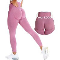 Pink Ropa Deportiva Mujer Breathable Seamless Sports Fitness Yoga Workout High Waist Wholesale Gym Contour Leggings Pants