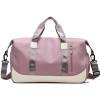 Wholesale Oxford Women's Duffel Bag Custom Logo Sport Color Travel Gym Bag Waterproof Fitness Weekend Zipper Closure Style