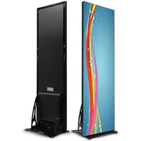 P2.5 GOB Indoor Digital Advertising Screen Portable Led-poster Outdoor Foldable LED Poster Display with Remote Control