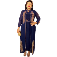 2025 Hot Selling African Women Luxury Expensive Diamond Dress Set 2 Pieces Clothes Sets Robe