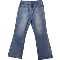 DENIMGUYS Men's Flare Jeans High Street Shiny Rhinestone Flared Denim Men Bootcut Pants