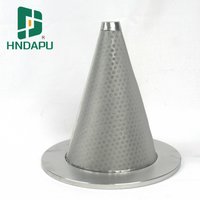 Topep Customized Cone Type Stainless Steel Oil Filter Cartridge 145*211*208 Hydraul Filter Element New Condition