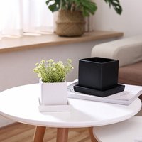 Small White Ceramic Mini Plant Pot