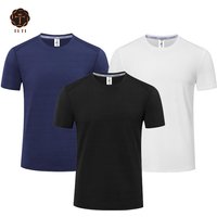 Men Quick Dry Gym Fitness Running Training T-shirt Custom logo High Elastic Sports Men Polyester Spandex t Shirts