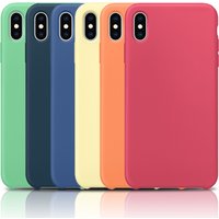 2019 Original Custom Design Silicone Cell Phone Case with for Apple Logo for iPhone 7/8Plus Liquid Silicone Mobile Phone Case