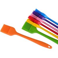 BPA FREE Heat Resistance Grilling BBQ Brush Silicone Oil Brush with Steel Bar Handle