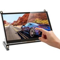 Factory unique design 7 inch touch screen lcd monitor for raspberry pi 1024 X600 built-in speaker with prop stand touch pen