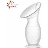 BPA free silicone breast pump milk saver with cap vacuum breast pump with bottom manual breast pump