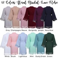 Bridal Party Robes Cotton Polyester Lace Sleepwear