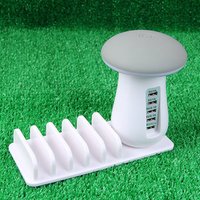 Wholesale Portable 5 Ports 12V Universal Android Mobile Phone Micro Usb Fast Mushroom Charger Station