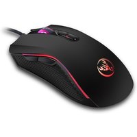 HXSJ A869 Colorful Glowing Wired Game 7-Keys 3200 DPI Adjustable Ergonomics Optical Mouse