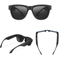 2019 Amazon New Arrival Smart Sunglasses UV400 Polarized Sweatproof Bone Conduction Glasses with Bluetooth 4.0