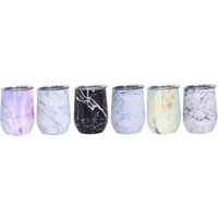 Marbled Stainless Steel Egg Cup Tumbler Lid