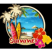 MDF Wood 3D Souvenir Fridge Magnet