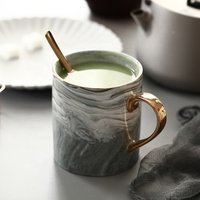 Marbled Ceramic Coffee or Tea Cup Rim