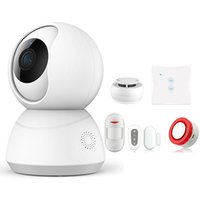 Tuya wireless smart home security alarm system kit with 1080P camera
