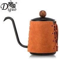 Diguo Leather Wrapped Gooseneck Pour Over Kettle