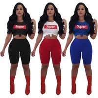 2 Pcs/Sets Tracksuit Summer Short Sleeve T-shirt For Women Summer Shorts Suits Casual Basic Tee shirt + Shorts 2 piece set women