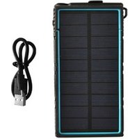 2019 new arrival Waterproof outdoor solar charger cell phone portable solar cell powerbank 12000mAh with flashlight
