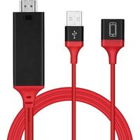 Phone to HDMI TV Cable Support iOS and Android to 1080P HDTV Cord for iOS and Android and Type C USB 3.1 Devices