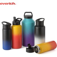 Everich 2019 Wide Mouth Insulated Stainless Steel Water Bottle