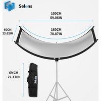 Selens New product 60x180cm curved reflector U shaped reflector for studio for photography