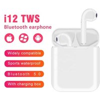 Top Sales Mini i12 TWS Touch Headphones Wireless Blue tooth Earbuds Double 5.0 Earphone Headphone