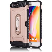 Metal material and 360 rotate kickstand defender case for iPhone 7 plus iPhone 8 plus