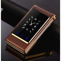 Original unlocked Touch screen dual screen flip mobile phone A15 dual sim Cheap Senior Mobile Cell Phone Elder Clamshell