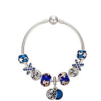 Wholesale Starry Sky Charm Bracelet Jewelry, Bangle DIY Chamilia Beads Bracelets
