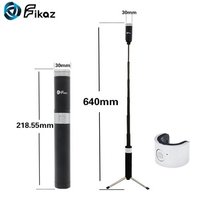 Chinese OEM manufacturer mini stick 3 in 1 flexible selfie stick with LED light tripod and bluetooth wireless