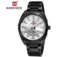 NAVIFORCE 9038 Men Quartz watch Complete Calendar Stainless Steel Multifunction Watch