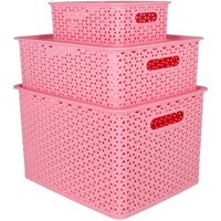 Small Stackable Plastic Storage Basket