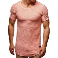 Wholesale Custom Cheapest Summer Crew Neck Curved Hem Mens Muscle Fit Longline Bamboo T Shirt