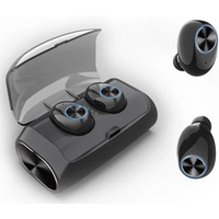 2019 Amazon Hot Sales Stereo HD Bass BT 5.0 Wireless Headset TWS V6 Waterproof Noise Cancelling Large Battery TWS Earphone