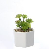 Small Artificial Succulent Ceramic Pot