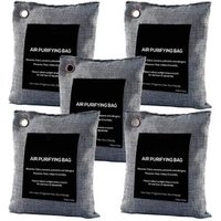 Bamboo Charcoal Air Purifying Bag 200g 100% Natural Odor Eliminator and Eco Friendly Moisture Absorber | Car Closet Room