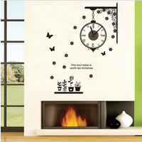 Decorative Wall Sticker Clock Various Patterns