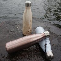 500ml inox oem powder coated marble woody floral flamingo running flask sport stainless steel cola shaped water bottle custom