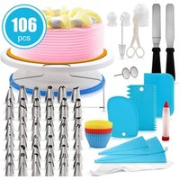 Multi-function Cake Decorating Kit Cake Turntable Set Pastry Tube Fondant Tool Kitchen Dessert Baking Pastry Supplies