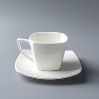 Square Espresso Cup Saucer Set