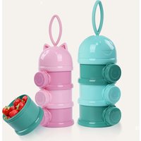 Portable Baby Infant Feeding Milk Powder Food Container Storage Feeding Box for Baby Kids Toddler Three Grid milk storage
