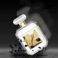 Hot Selling for Airpods Luxury Perfume Bottle Clear Case Cover Protective Silicone Skin Compatible for Airpods Charging Case