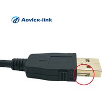 Latching USB 2.0 data cable type A male to male USB extension cable with locking for Reliability of connection