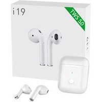 2019 Hot Selling TWS i19 wireless earphone headphone mini earbuds with charging box